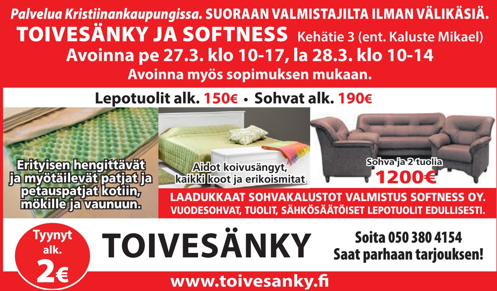 Tästä ilmoitimme