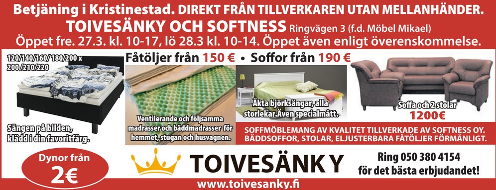 Tästä ilmoitimme
